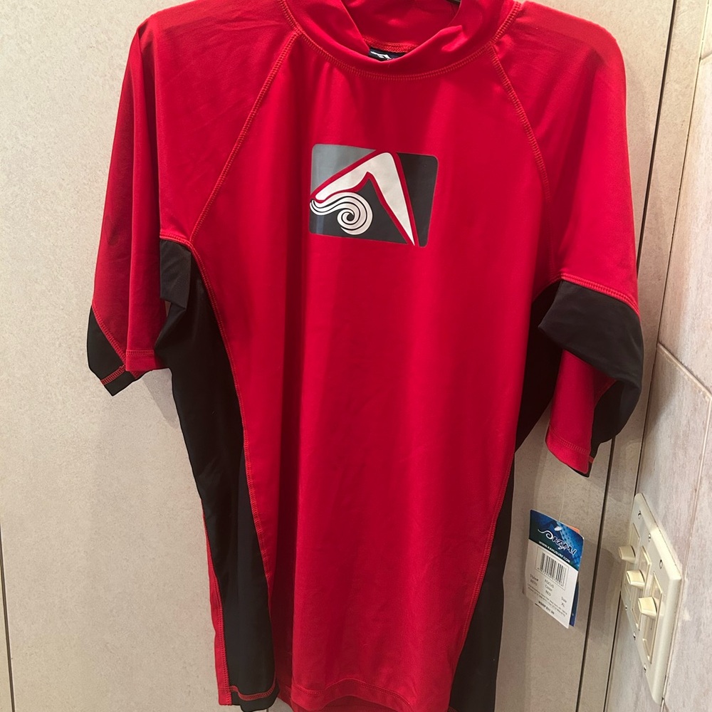 Red and Black Kuna Surfing Shirt